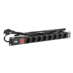 Thanh nguồn PDU ITK 8 ổ cắm Schuko Model PH12-8D1-P