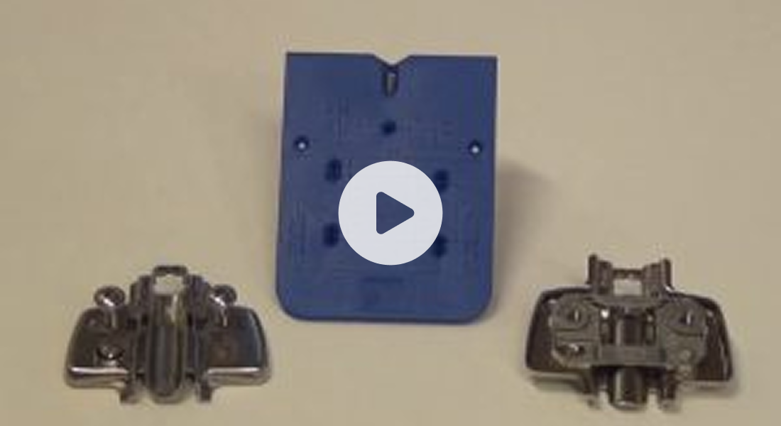 Lắp bản lề với bộ khoan BlueJig 1