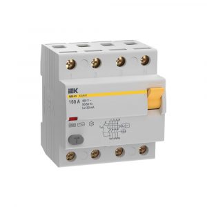 RCCB IEK KARAT MDV20-4-100-030 4P 100A 30mA 6KA TYPE AC